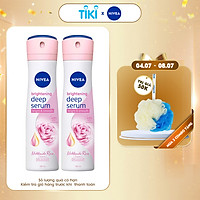 Combo 2 Xịt Serum Ngăn Mùi NIVEA Trắng Mịn Hương Hoa Hồng Hokkaido (150ml) - 85304