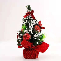 Merry Christmas Tree Bedroom Desk Decoration Mini Xmas Christmas Tree Desktop Ornament Toy Doll Office Home Children Gift