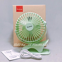 Quạt Mini Tích Điện, Pin Trâu, Xài 2 Ngày Liên Tục, Công Suất Lớn, Có Kẹp, Xoay 360 độ.