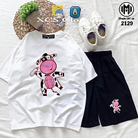 Đồ bộ hoạt hình form rộng Unisex, set bộ thể thao, đi chơi nam nữ Freesize - Set storee