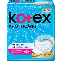 Băng Vệ Sinh Kotex Khô Thoáng Lưới Siêu Thấm - Siêu Mỏng Cánh 8