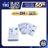 Combo 10 túi mặt nạ giấy dưỡng trắng da - mặt nạ dưỡng da White làm trắng & cung cấp khoáng chất HOLIKEY Hàn Quốc 25mlx10