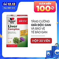 Viên uống hỗ trợ giải độc gan, hạ men gan Doppelherz Aktiv Liver Complex (Hộp 30 viên)
