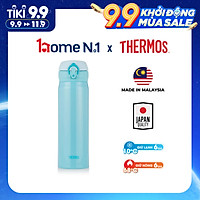 Bình giữ nhiệt Nhật Bản inox Thermos nút bấm 500ml JNL 502 SBR (JNL - 500/2) - Hàng chính hãng