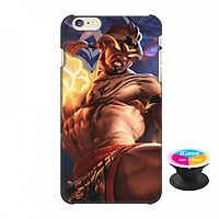 Ốp lưng nhựa dẻo dành cho iPhone 6S Plus in hình Raz Chiến Thần Muay Thái - Tặng Popsocket in logo iCase - Hàng Chính Hãng