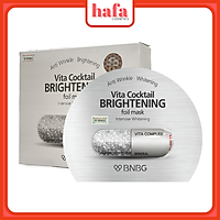 Combo 10 Mặt nạ dưỡng sáng da và làm mờ vết thâm BNBG Vita Cocktail Brightening Foil Mask - Intensive Brightening 30ml x 10