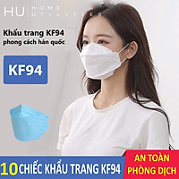 10 Chiếc Khẩu Trang KF94 y tế 3D 4D - Khẩu Trang 4 Lớp Chống Bụi Mịn Kháng Khuẩn Ôm Sát Mặt Lọc Bụi Bẩn