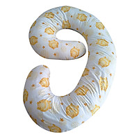 Gối Ôm Hình Số 9 Cho Bà Bầu ThiVi 04 - Trắng Vàng