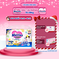 Tã Quần Merries - Size XXL - 26 Miếng (Cho Bé 15 - 28kg)