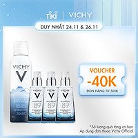 Bộ Xịt Khoáng Dưỡng Da Vichy Mineralizing Thermal Water 150ML + Tặng Dưỡng Chất Giàu Khoáng Chất Mineral 89