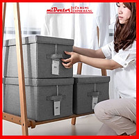 Hộp Đựng Đồ Đa Năng – Túi Vải Đựng Quần Áo Chăn Màn Phong Cách Thụy Điển Sang Trọng, Lịch Sự – Hàng Chính Hãng miDoctor