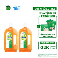 Bộ 2 Chai Dung Dịch Diệt Khuẩn Đa Năng Dettol 1L