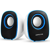 Loyal (LOYFUN) I80 Mini Speaker Multimedia Notebook Desktop Computer Desktop Sound Colorful Glare Mobile Phone Portable Subwoofer (Blue)