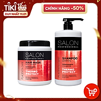 Bộ gội ủ Salon Professional bảo vệ tóc khỏi các tác động nhiệt của máy sấy, m.áy làm t.óc 2000ml