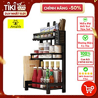 Kệ Để Gia Vị Đa Năng Chính Hãng Amalife - Chọn Size – Kệ Đựng Lọ Gia Vị Khung Thép Sơn Tĩnh Điện Cao Cấp