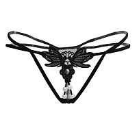 Womens Strap Hollow Embroidery Mini G-string Briefs Panties Intimate Lingerie Underwear Nightwear