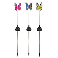 Garden Solar Light Outdoor Multi-Color Changing LEDs Butterfly-Lights Decorative Lamp