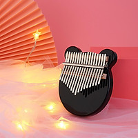 Kalimba 17 Key Acrylic Body Thumb Piano Black Mbira Musical Instrument