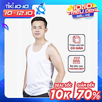 áo ba lỗ nam, áo 3 lỗ nam sợi cotton Organic mềm mịn siêu thoáng mát thấm hút mồ hôi JAMANO