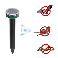Solar Mole Repellent Sonic Deterrent Repeller Snake Rodent Gopher Chaser Pest Control for Lawn Garden Yard Home