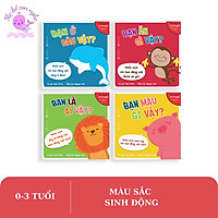Sách Ehon - Combo 4 cuốn Bạn là ai vậy - Dành cho trẻ từ 0 - 3 tuổi