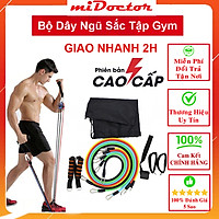 Bộ 5 Dây Ngũ Sắc Đàn Hồi Tập Thể Hình, Tập Gym miDoctor - Chính Hãng