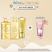Bộ Ba Chăm Sóc Tóc TSUBAKI Phục Hồi Ngăn Rụng Tóc Gội Xả (490ml/chai) + Kem Xả 180g