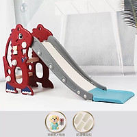 Cầu trượt cho bé kèm đồ chơi có nhạc, cầu trượt cho bé trai bé gái mẫu Ngựa đáng yêu
