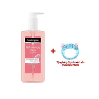 Sữa Rửa Mặt Dạng Gel Cho Da Mụn Chiết Xuất Bưởi Hồng Neutrogena Refreshingly Clear Facial Wash 200ml (Tặng băng đô mèo xinh xắn)