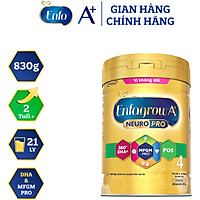 Bộ 1 lon Sữa bột Enfagrow A+ Neuropro 4 cho trẻ từ 2 – 6 tuổi – 830g (Bao bì mới) - Tặng 1 đồ chơi xe chuyên dụng cho bé
