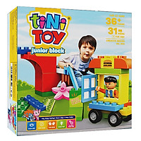 Đồ Chơi Lắp Ráp Junior Block Creative Bricks tiNiToy 204 (Cầu Trượt)