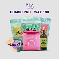 Combo 100gr Sáp wax Lông hard Beans , Mỡ Trăn và Nồi Nấu