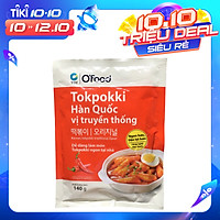Bánh Gạo Tokpokki Hàn Quốc Vị Truyền Thống Kèm Sốt Nấu O'Food (Gói 140g)