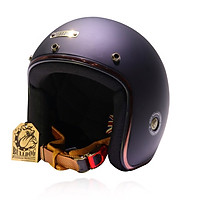 Mũ Bảo Hiểm 3/4 Bulldog Perro V3 (Đen Nhám Đen)