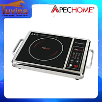 Bếp Hồng Ngoại 2000W Apechome APH-BQ230E (Kèm Vỉ Nướng) Mặt Kính Cường Lực Không Kén Nồi Dùng Nấu Lẩu,Nướng,Chiên,Xào,Nấu,Hâm,Hầm Đa Năng-Hàng Chính Hãng