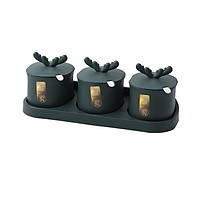 Hũ đựng gia vị nhà bếp Set 3 Hộp gia vị dán tường Lọ đựng gia vị để bàn hộp đựng thực phẩm kệ để đồ nhà bếp GV3