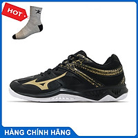 Giày cầu lông THUNDER BLADE 2 Mizuno V1GA197052 chính hãng dành cho nam, mẫu mới, đế kếp, chống lật cổ chân - Tặng tất thể thao Bendu