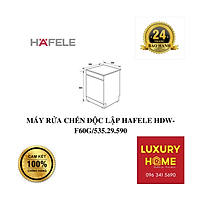 MÁY RỬA CHÉN ĐỘC LẬP HAFELE HDW-F60G/535.29.590 - HÀNG CHÍNH HÃNG