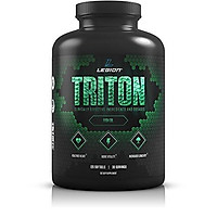 Legion Athletics Triton Fish Oil Capsules - Triple Strength Omega 3 Essential Fatty Acids with Vitamin E & Lemon Oil for Maximum Absorption, Freshness & Purity - 2400mg EPA & DHA Per Serving, 30 Svgs