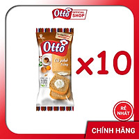 CHÍNH HÃNG Combo 10 Gói Bánh Bông Lan Cà Phê Trứng Otto 38g