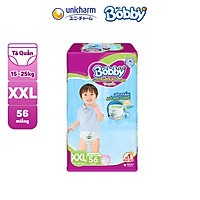 Tã Quần Bobby Siêu thoáng Super Jumbo M76/ L68/ XL62/ XXL56/ XXXL34