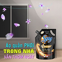 Nước giặt xả Spy Plus hương hoa Pháp 2 in 1 dung tích 1.6L - mùi hương vàng