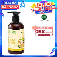 Sữa tắm thảo dược Gừng Nghệ Cỏ Cây Hoa Lá - Chiết Xuất Từ 9 Loại Thảo Dược Quý - Phòng Cảm, Tránh Gió, Dưỡng Da - Cho Con Cho Mẹ, Cho Đại Gia Đình, chai 300ml