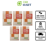 Combo 5 Gạo Hữu Cơ Ecoba Sakura - Ecoba Organic Japonica Rice 1kg