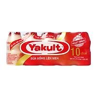 Lốc 10 Chai Sữa Chua Uống Men Sống Yakult 65Ml
