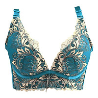 Nữ Áo Ngực Sexy Dây Giá Rẻ Thêu Đẩy Lên Có Thể Điều Chỉnh Một B C 3/4 Cốc Sâu V Áo Lót Nữ quần Lót Big Size 32 34 36 38 90 42