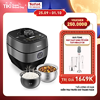 Nồi áp suất điện đa năng Tefal Smart Pro IH CY638868 - 5L - Nấu nhanh tiết kiệm thời gian - 19 thực đơn nấu ăn và 3 chế độ đặc biệt - Tối ưu hương vị và dinh dưỡng món ăn - Hàng chính hãng