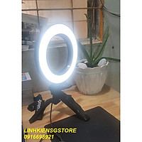 Đèn LiveStream 16CM có chân ngắn kèm theo để bàn live makeup trang điểm bán hàng