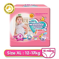 Tã quần Diapex Wonder Pants size XL - 18 gói trung