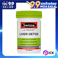 Viên Uống Hỗ Trợ Thải Độc Gan Swisse Liver Detox Úc 120 viên
